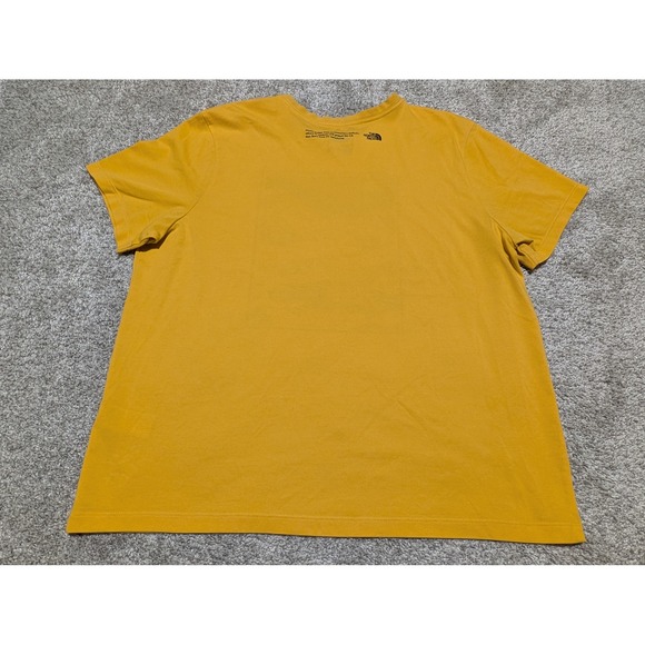The North Face Womens XL Yellow Snow Leopard Mountain Graphic T Shirt Tee - Picture 6 of 6